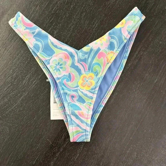 Frankies Bikinis Enzo Terry Bottom in Sunshower Sz XS like new , no tags. - Picture 4 of 4